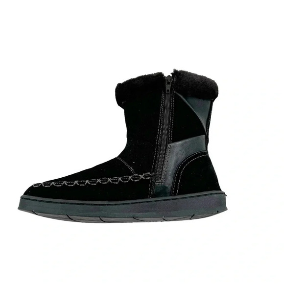 Earth Origins Willa Comfort Faux Fur Lined Bootie Winter Boot Black Size 7 - Picture 12 of 14